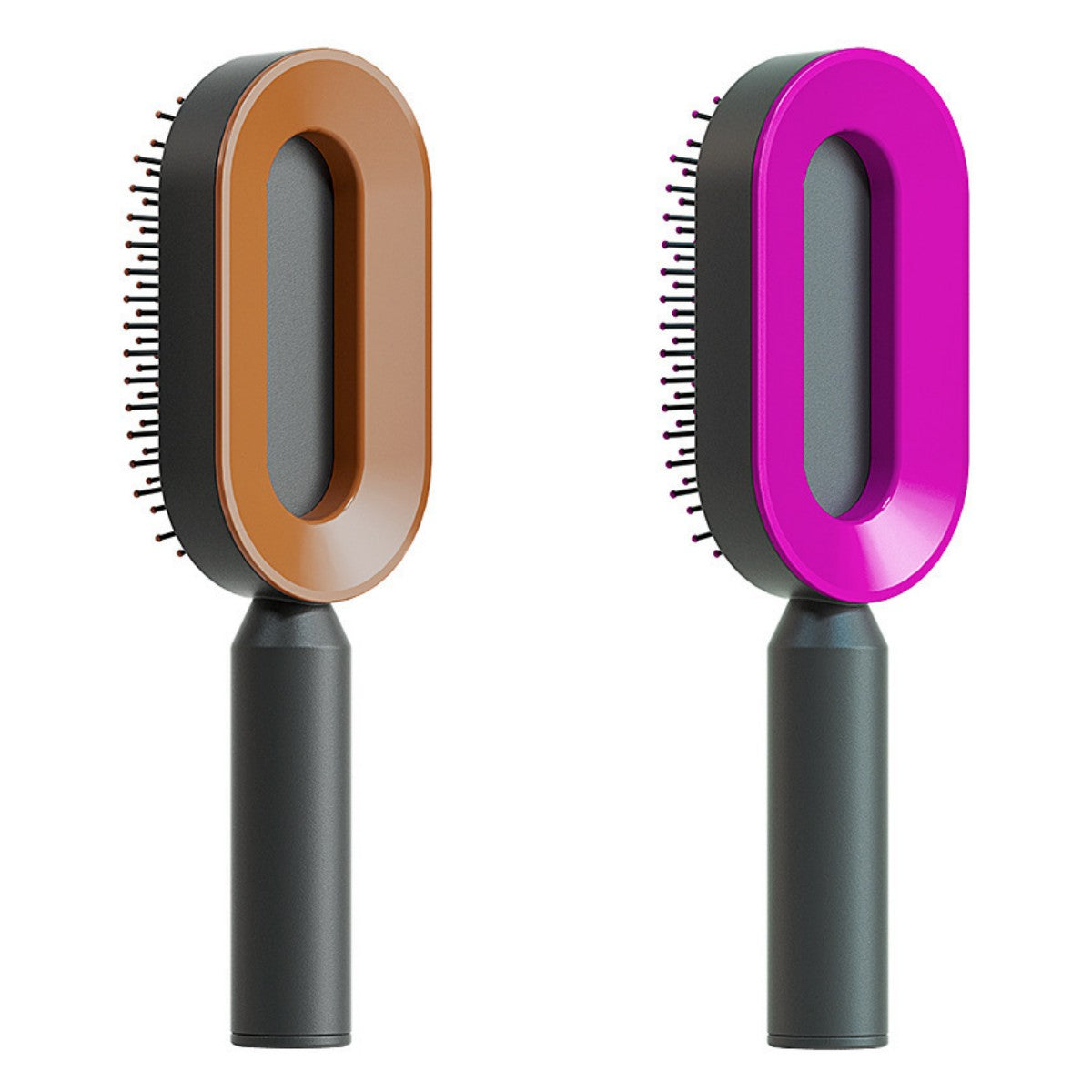 Professional Self-Cleaning Hair Brush - Certified Premium Scalp Massage & Detangling System