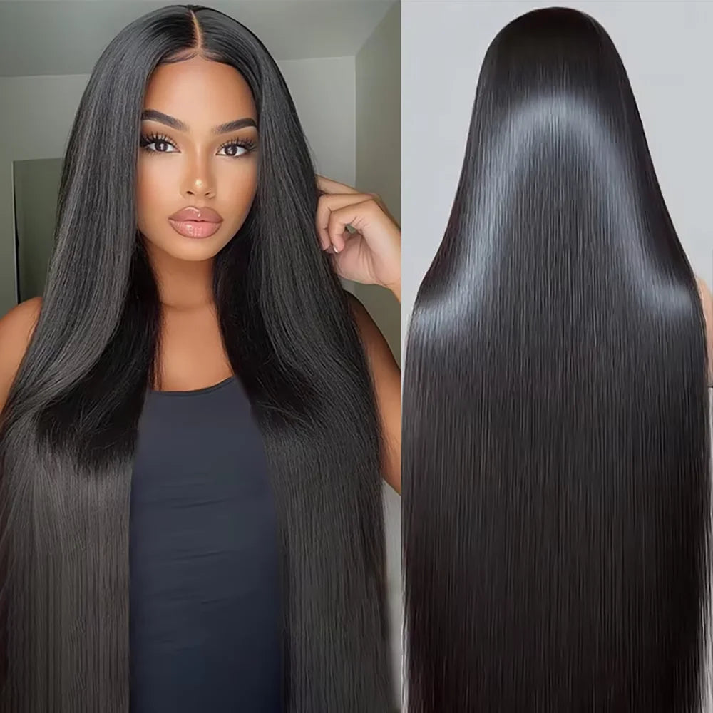 46 Inch 220 Density Silky Straight 13x6 HD Lace Frontal Wigs For Women 13x4 Brazilian Remy Hair Wigs Human Hair Wigs Natural