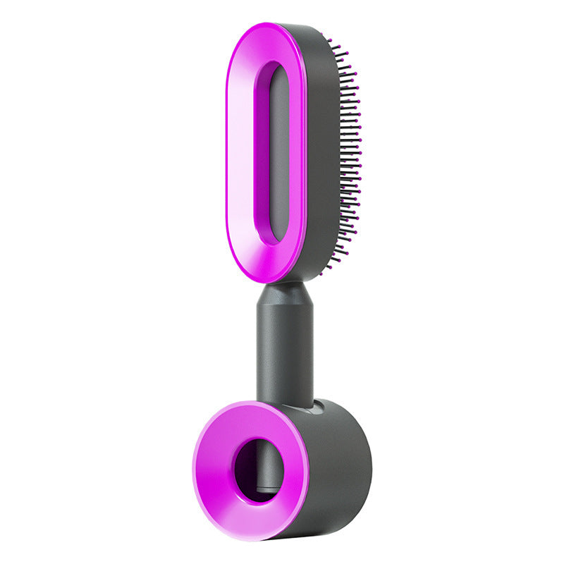 Professional Self-Cleaning Hair Brush - Certified Premium Scalp Massage & Detangling System