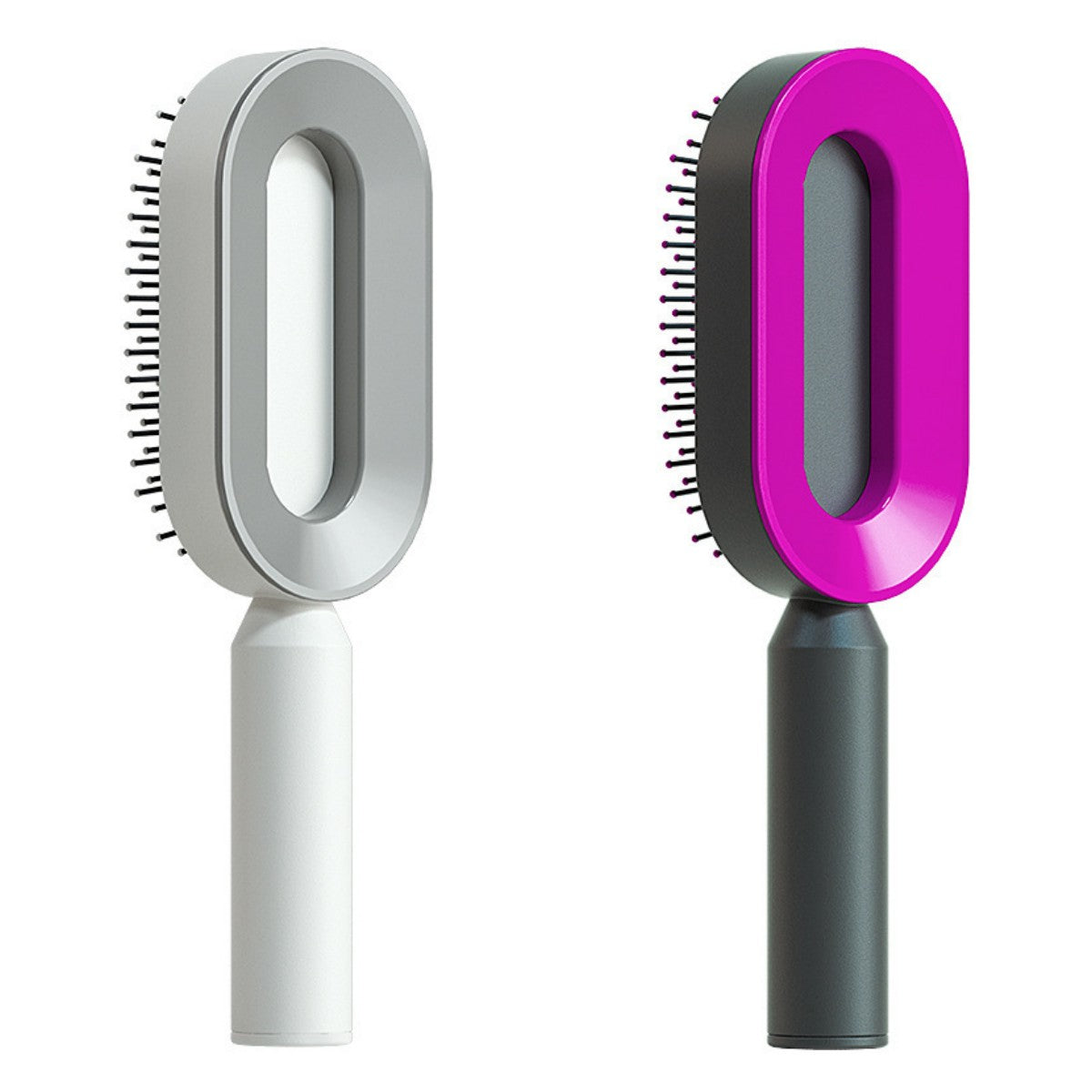 Professional Self-Cleaning Hair Brush - Certified Premium Scalp Massage & Detangling System