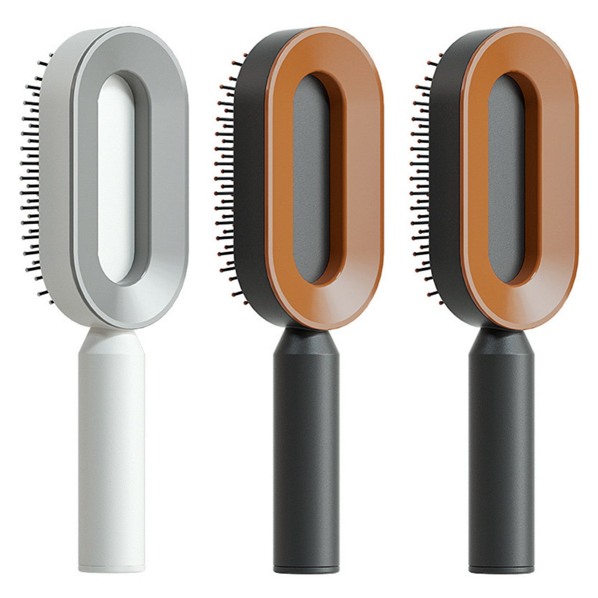 Professional Self-Cleaning Hair Brush - Certified Premium Scalp Massage & Detangling System