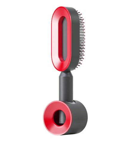 Professional Self-Cleaning Hair Brush - Certified Premium Scalp Massage & Detangling System