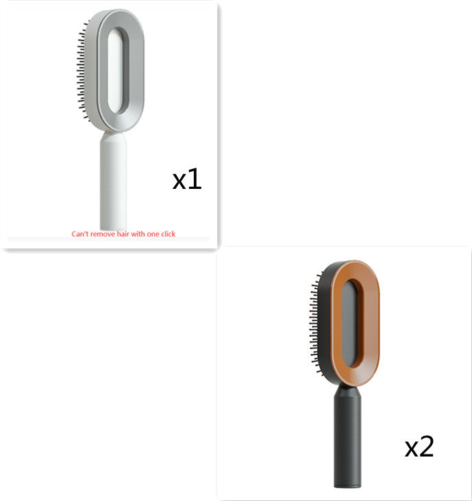 Professional Self-Cleaning Hair Brush - Certified Premium Scalp Massage & Detangling System