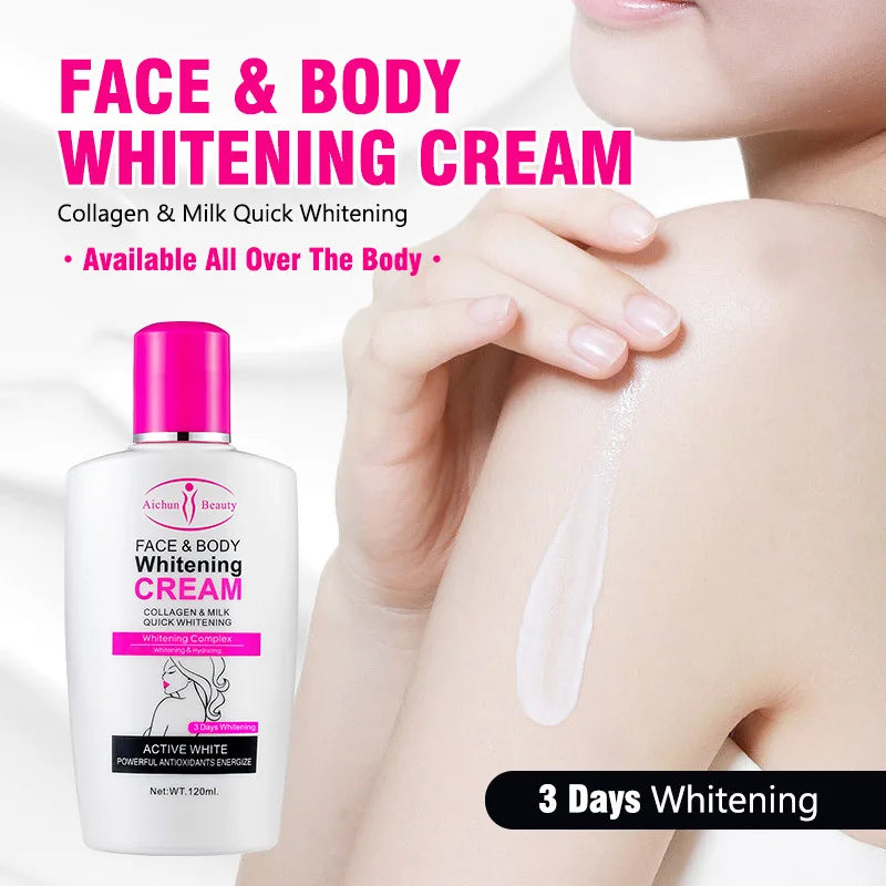 Face Body Bleaching Cream Improve Dark Skin Collagen Face Body Lotion