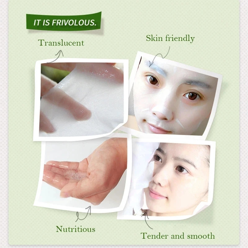 30pcs Natural Plant Facial Mask Moisturizing Oil Control Anti-Aging