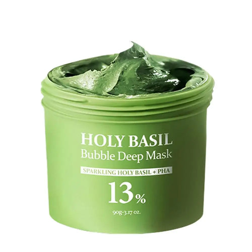 Korean Carbonic Acid Holy Basil Bubble Facial Mask Exfoliating Deep