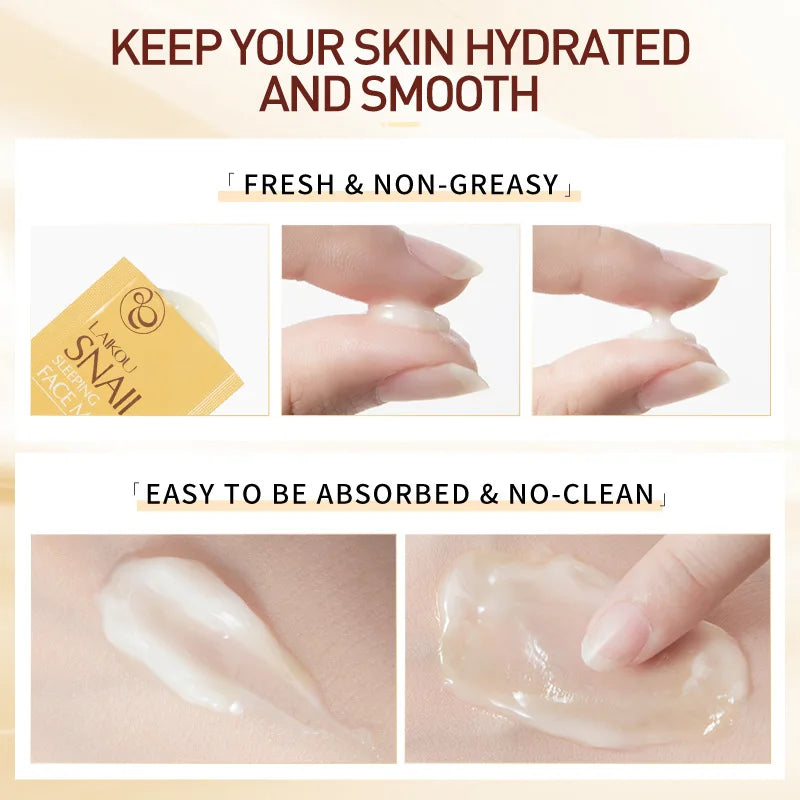 8pcs LAIKOU Moisturizing Facial Mask Anti Wrinkle Hydrating Sleeping