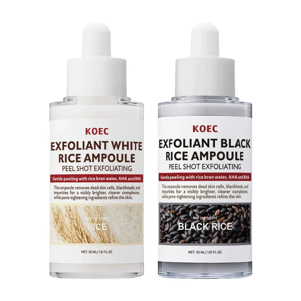 30ml Korean White And Black Rice Exfoliating Hydrating Essence