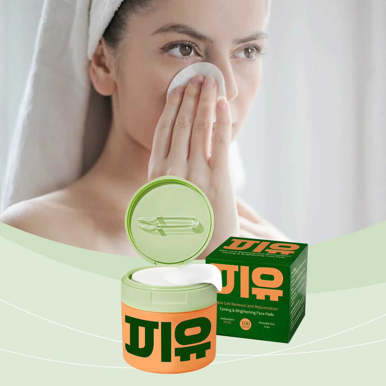 Centella Asiatica Cotton Pads Nourishing Moisturizing Anti Acne
