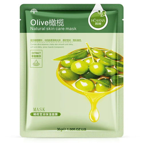 30pcs Natural Plant Facial Mask Moisturizing Oil Control Anti-Aging