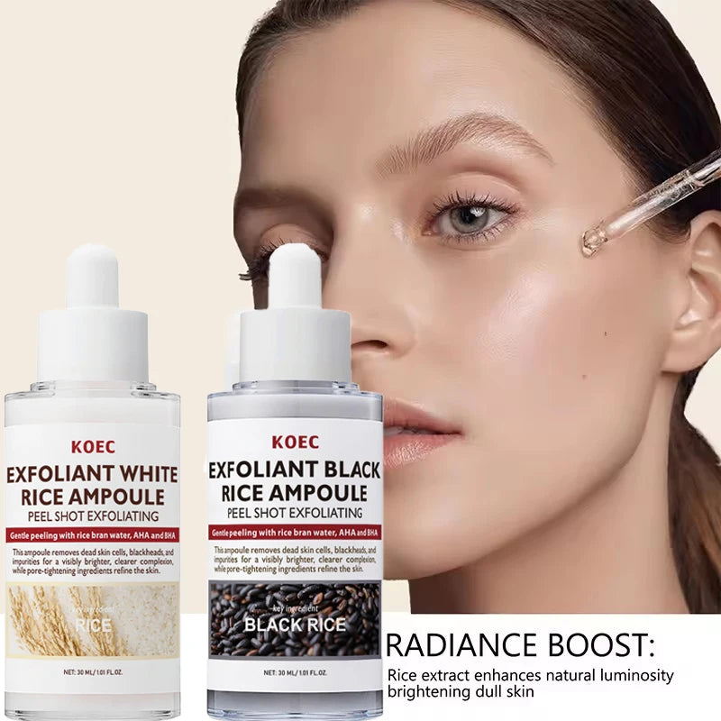 30ml Korean White And Black Rice Exfoliating Hydrating Essence