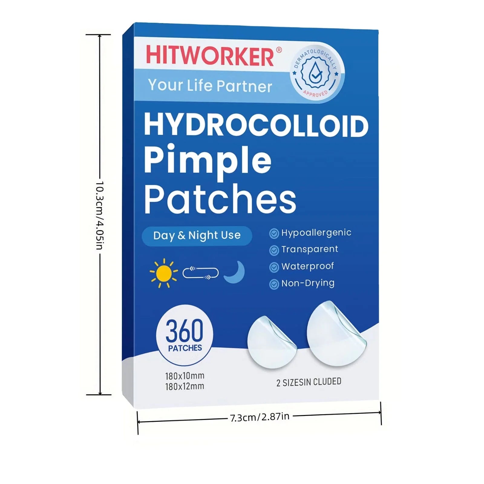 360-Piece Acne Patches with Tea Tree Oil - Fragrance-Free, Suitable for All Skin Types, Covers Blemishes & Deep Cleansing