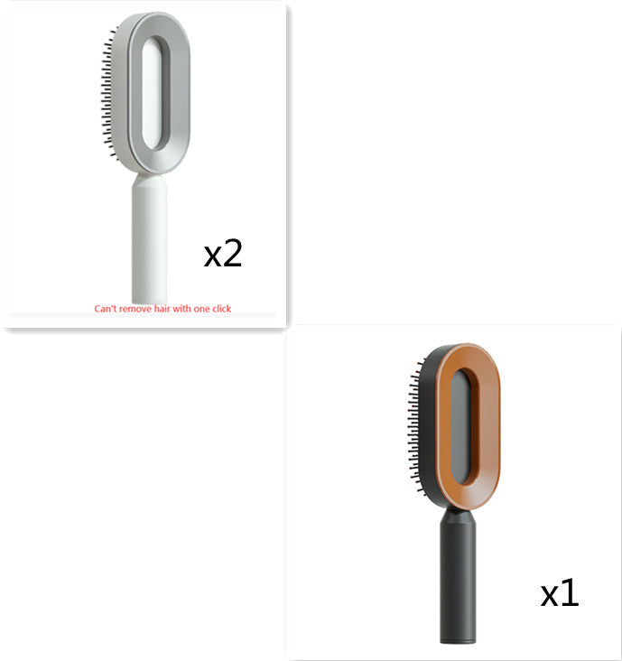 Professional Self-Cleaning Hair Brush - Certified Premium Scalp Massage & Detangling System