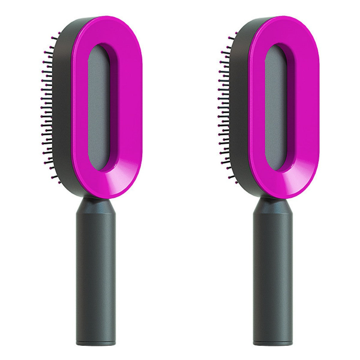 Professional Self-Cleaning Hair Brush - Certified Premium Scalp Massage & Detangling System