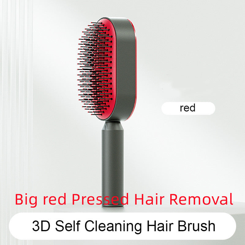 Professional Self-Cleaning Hair Brush - Certified Premium Scalp Massage & Detangling System