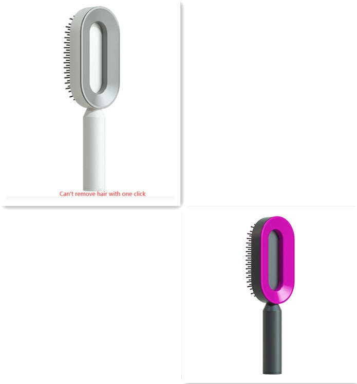 Professional Self-Cleaning Hair Brush - Certified Premium Scalp Massage & Detangling System