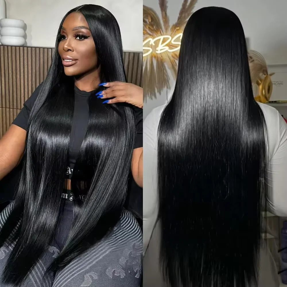 46 Inch 220 Density Silky Straight 13x6 HD Lace Frontal Wigs For Women 13x4 Brazilian Remy Hair Wigs Human Hair Wigs Natural