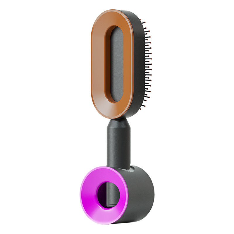 Professional Self-Cleaning Hair Brush - Certified Premium Scalp Massage & Detangling System