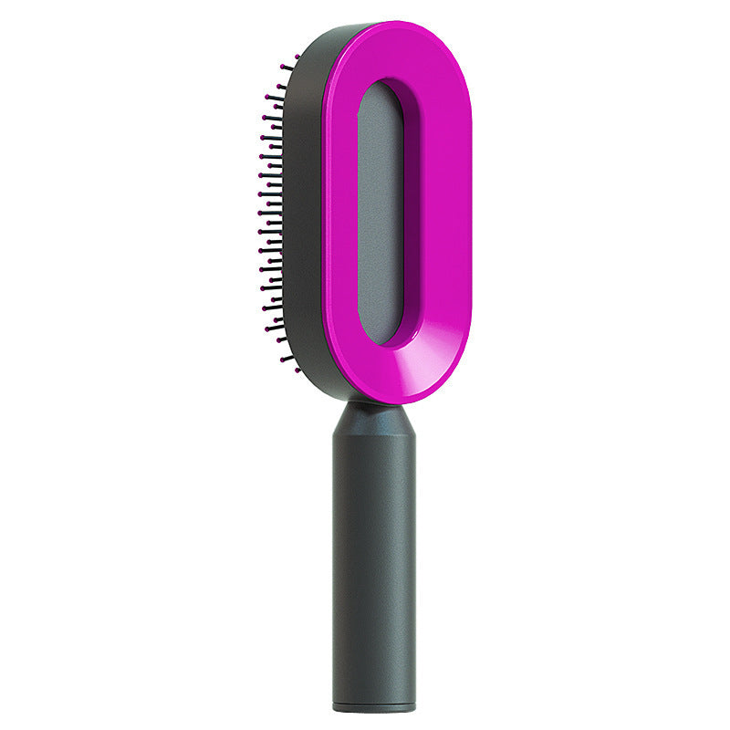 Professional Self-Cleaning Hair Brush - Certified Premium Scalp Massage & Detangling System